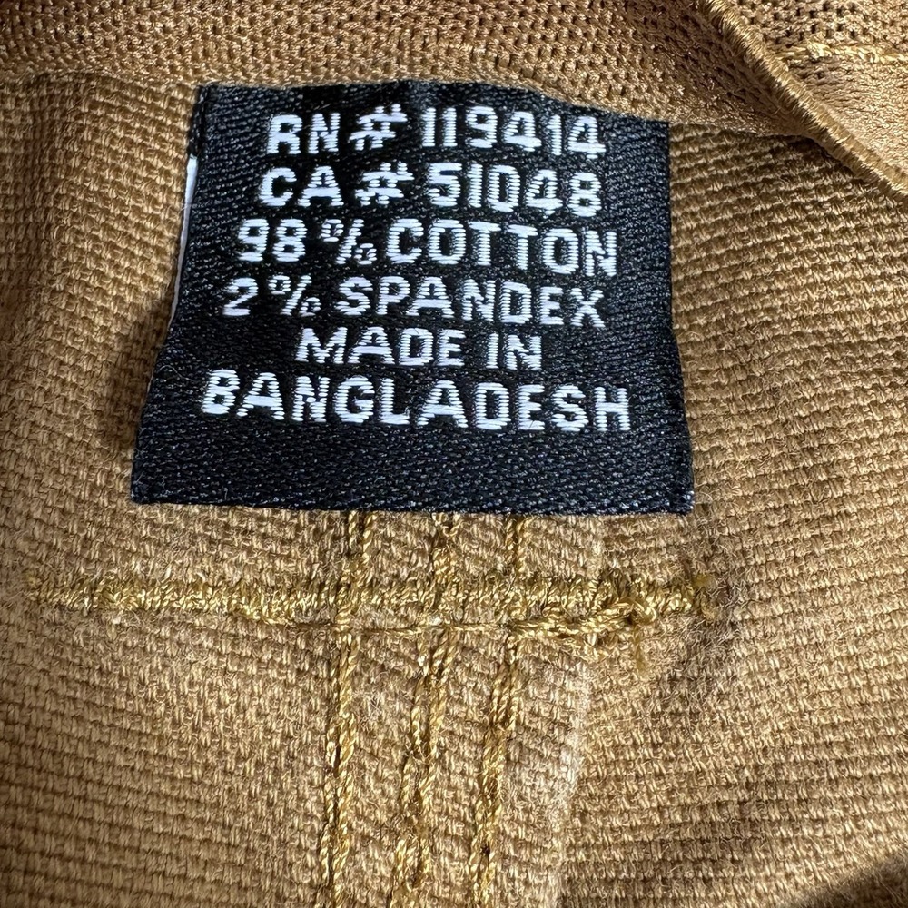 Wolverine Pants Canvas Double Knee Workwear Skater Men Fits 38x28 Tan Brown Work View 6